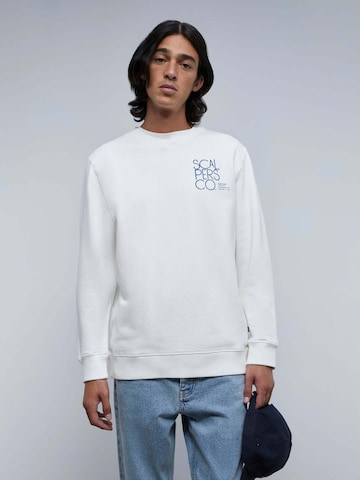 Scalpers Sweatshirt in Wit: voorkant