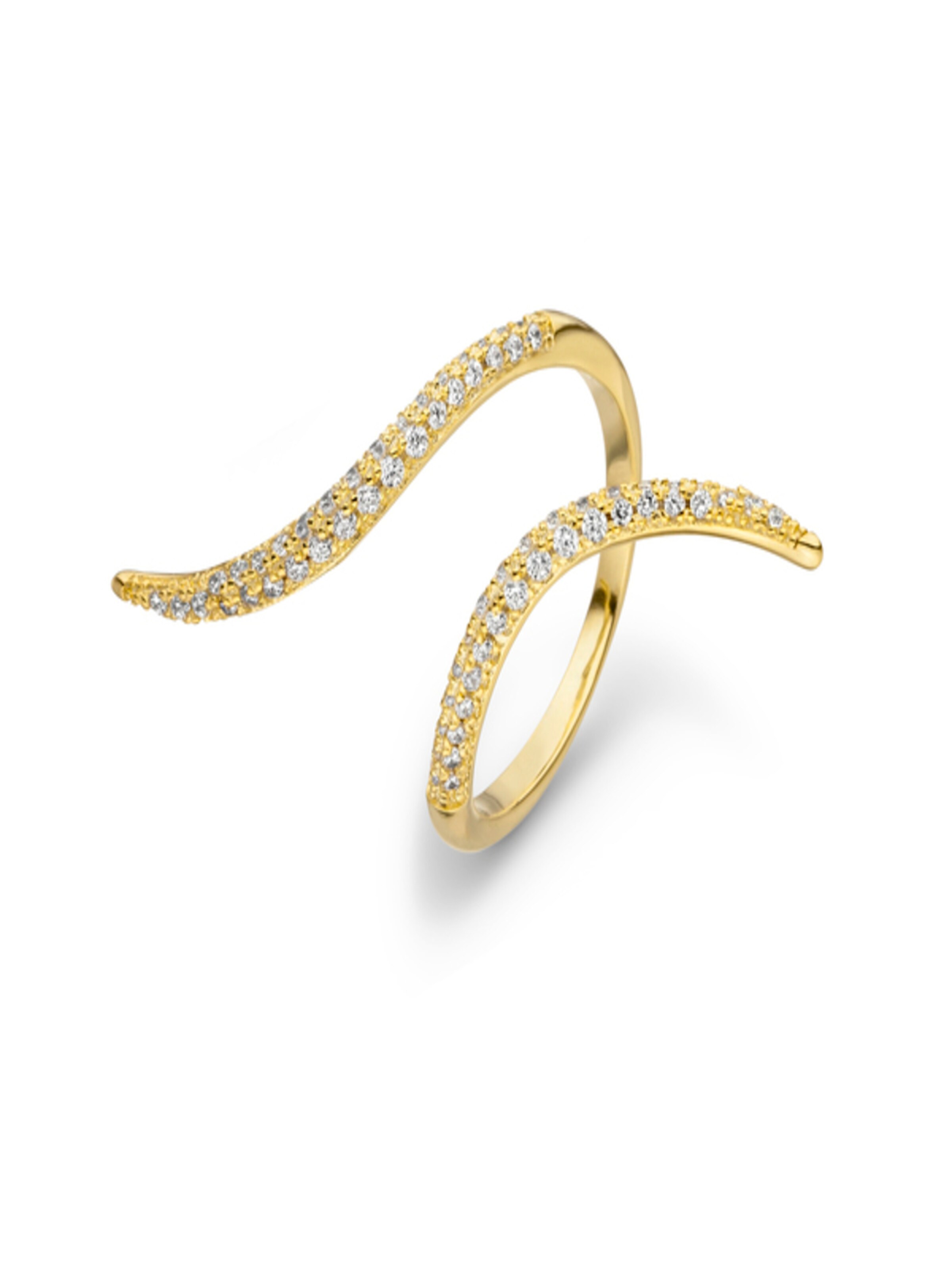 Fiocco Jewelry Ring 'Scarlett' in Yellow: front