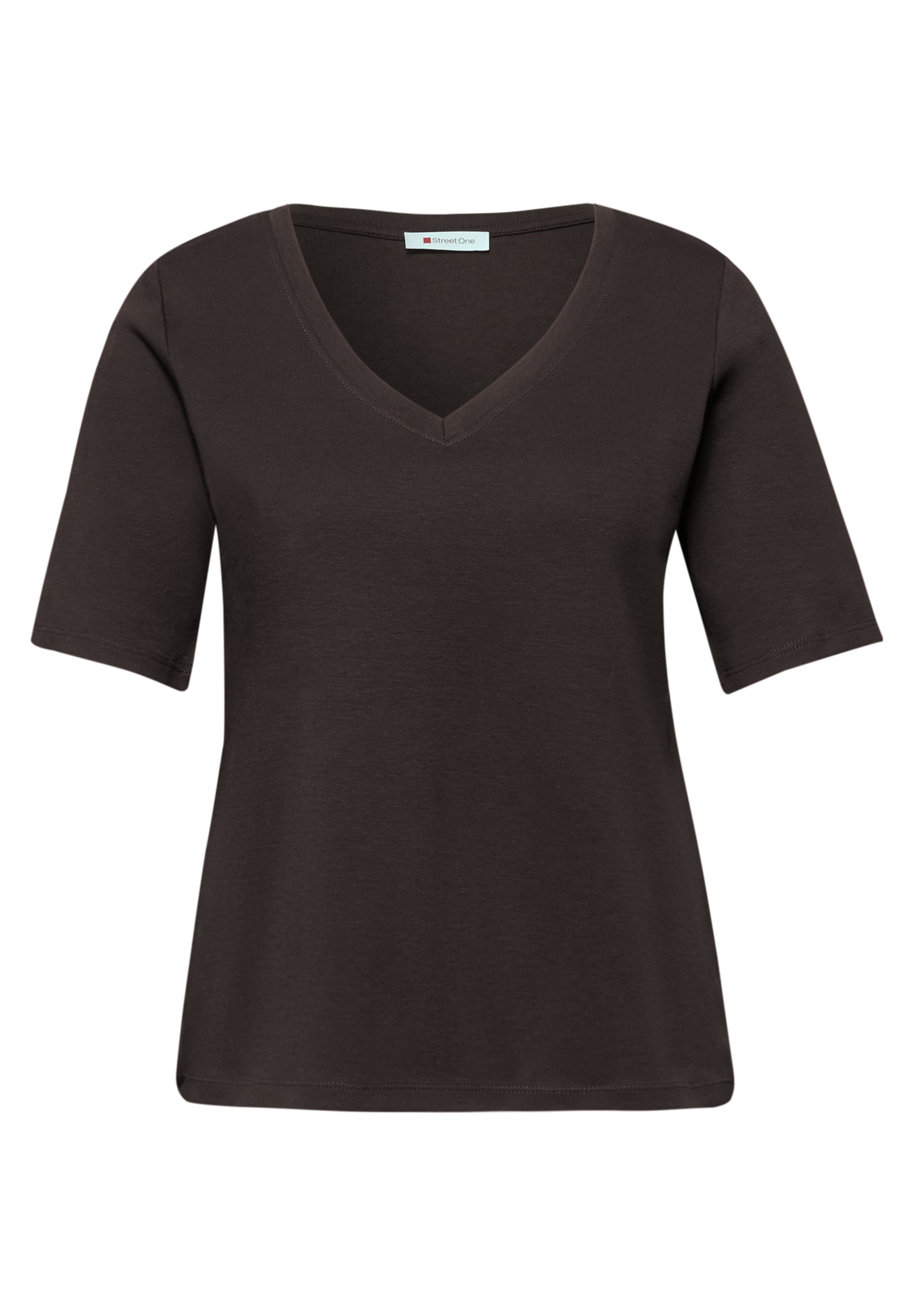 STREET ONE Shirt in Brown: front