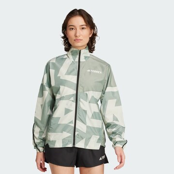 ADIDAS TERREX Sportjacke in Grün: Vorderseite