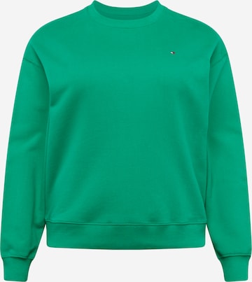 Tommy Hilfiger Curve Sweatshirt in Green: front