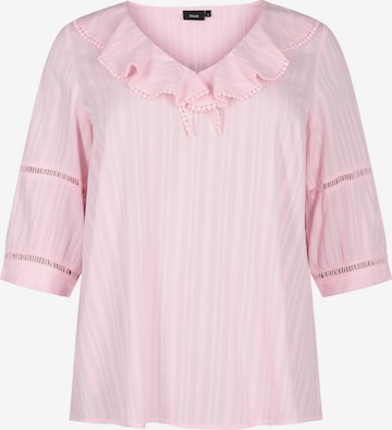 Zizzi - Blusa 'GLORIA' en rosa: frente