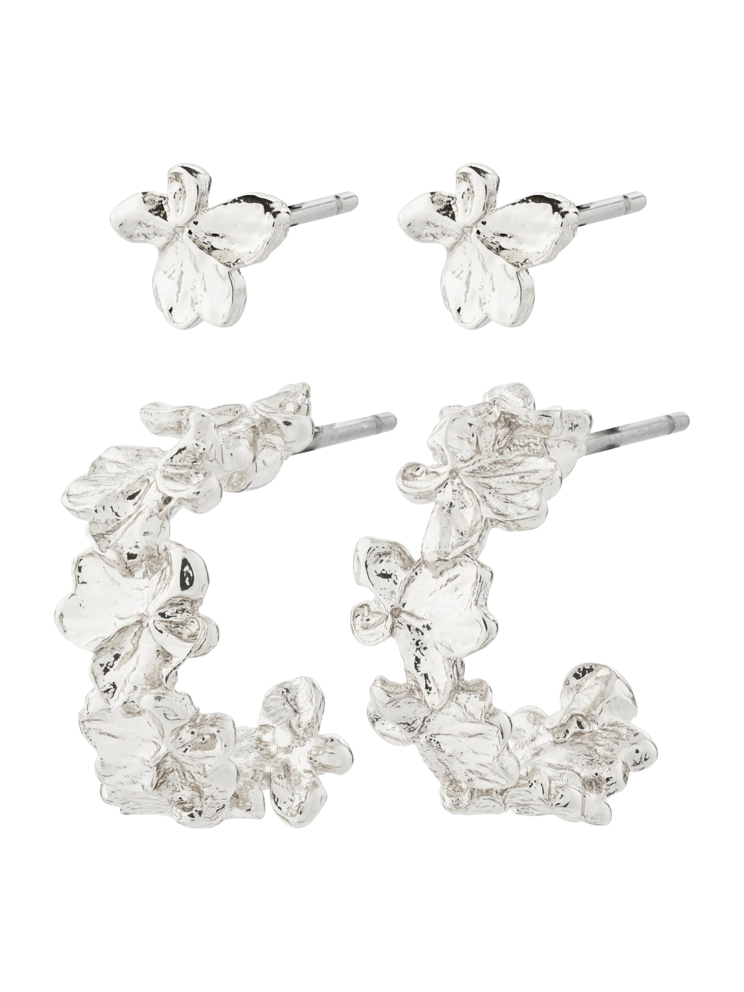 Pilgrim Серьги 'Zhuri' в Серебристый: спереди