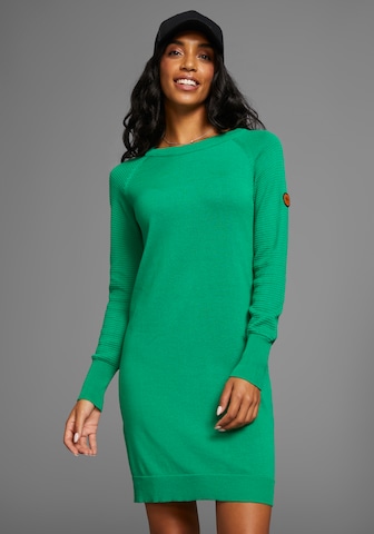 KangaROOS Knitted dress in Green