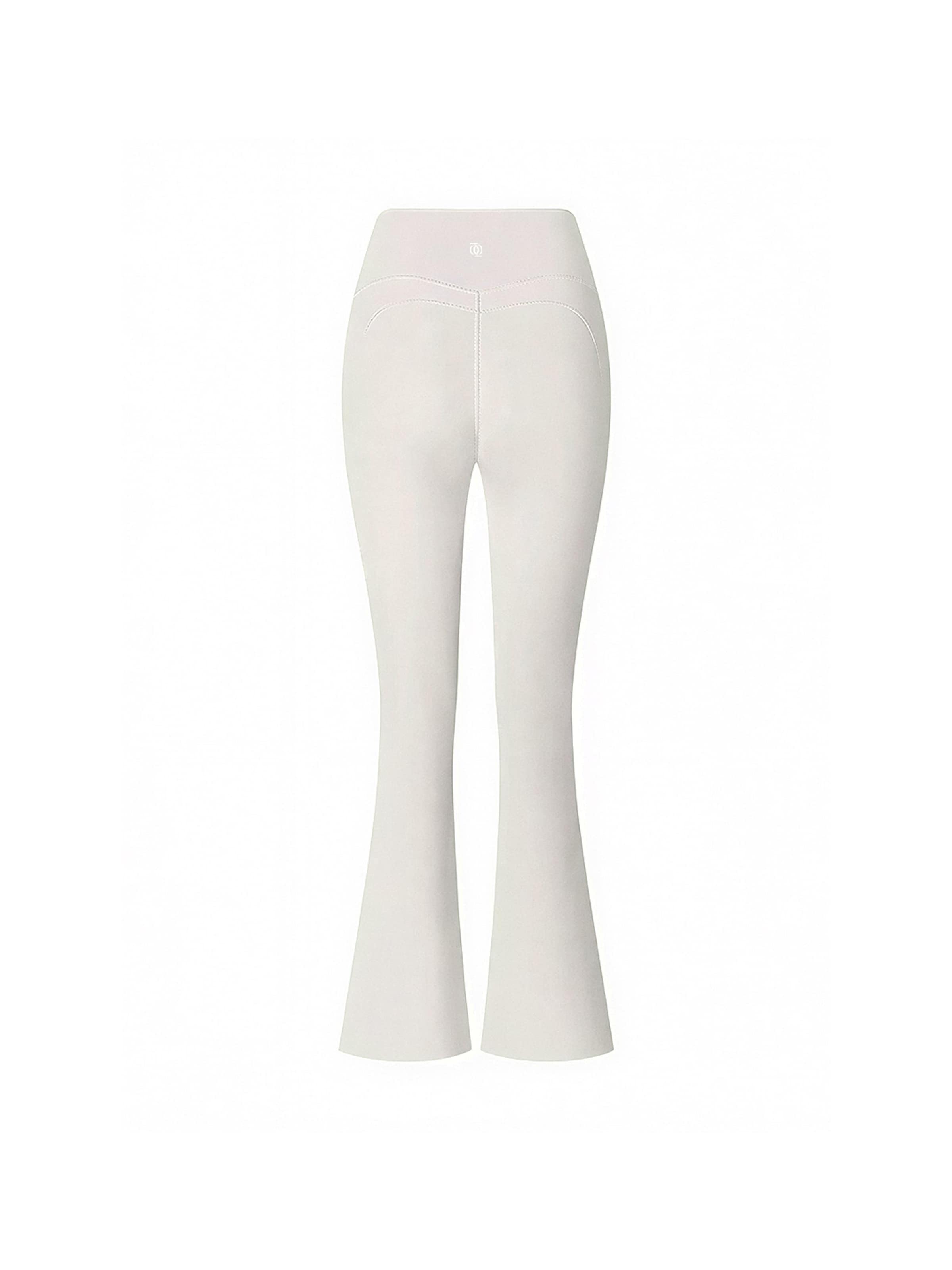 GOD SAVE QUEENS Bootcut Legginsy 'Second Skin Studio High-Waisted Bootcut Legging' w kolorze beżowy: przód