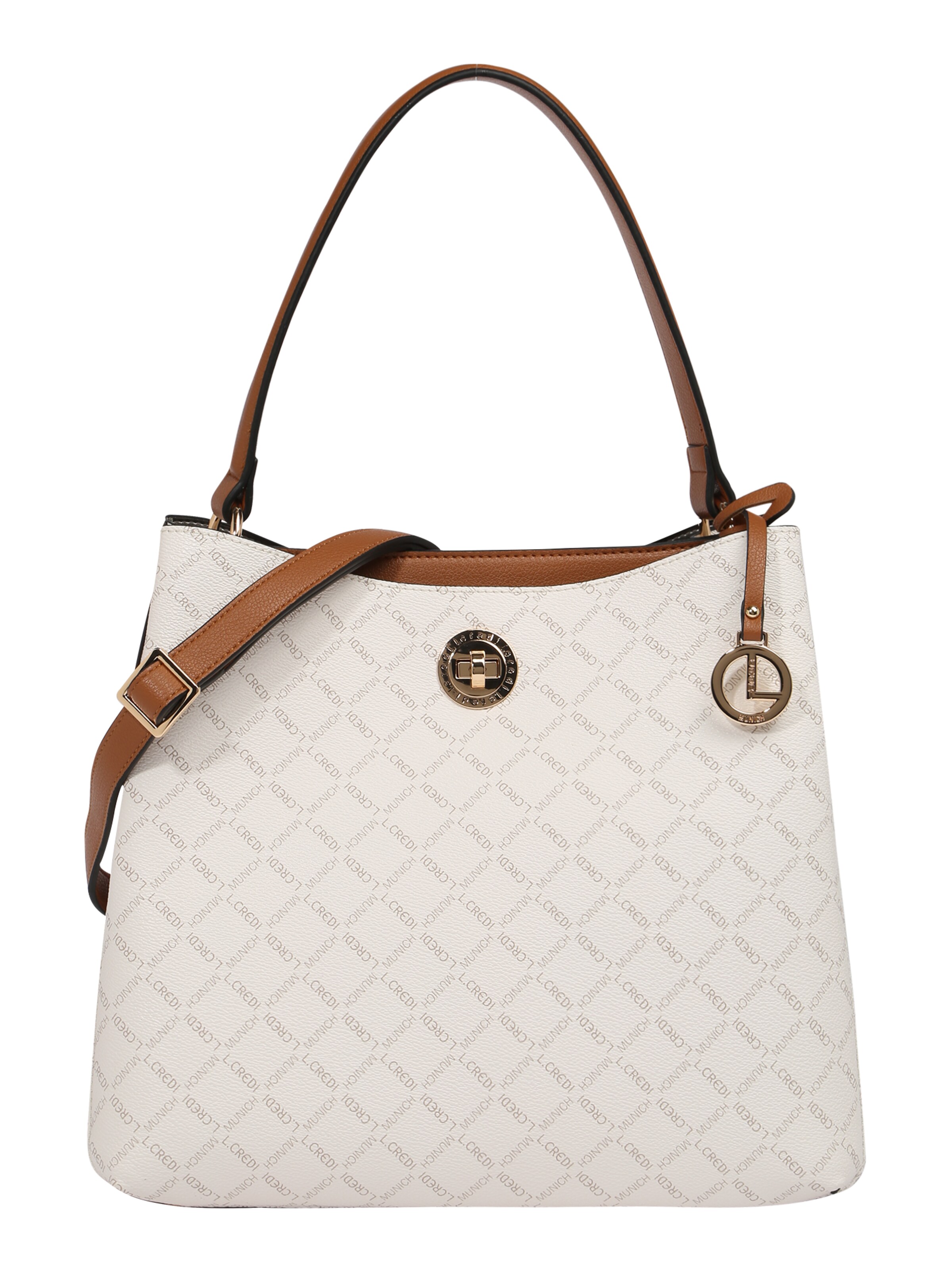 Sac à bandoulière 'Filiberta' L.CREDI en blanc : devant