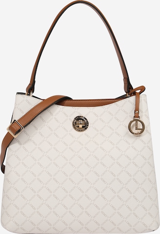 L.CREDI Shoulder Bag 'Filiberta' in White: front