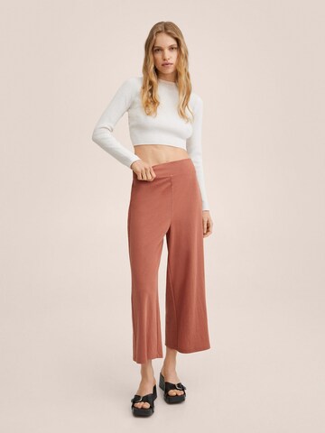 Wide leg Pantaloni 'Cintia' de la MANGO pe portocaliu