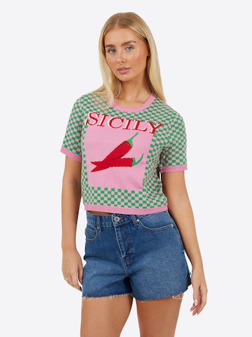 BRAVE SOUL Pullover i grøn: forside