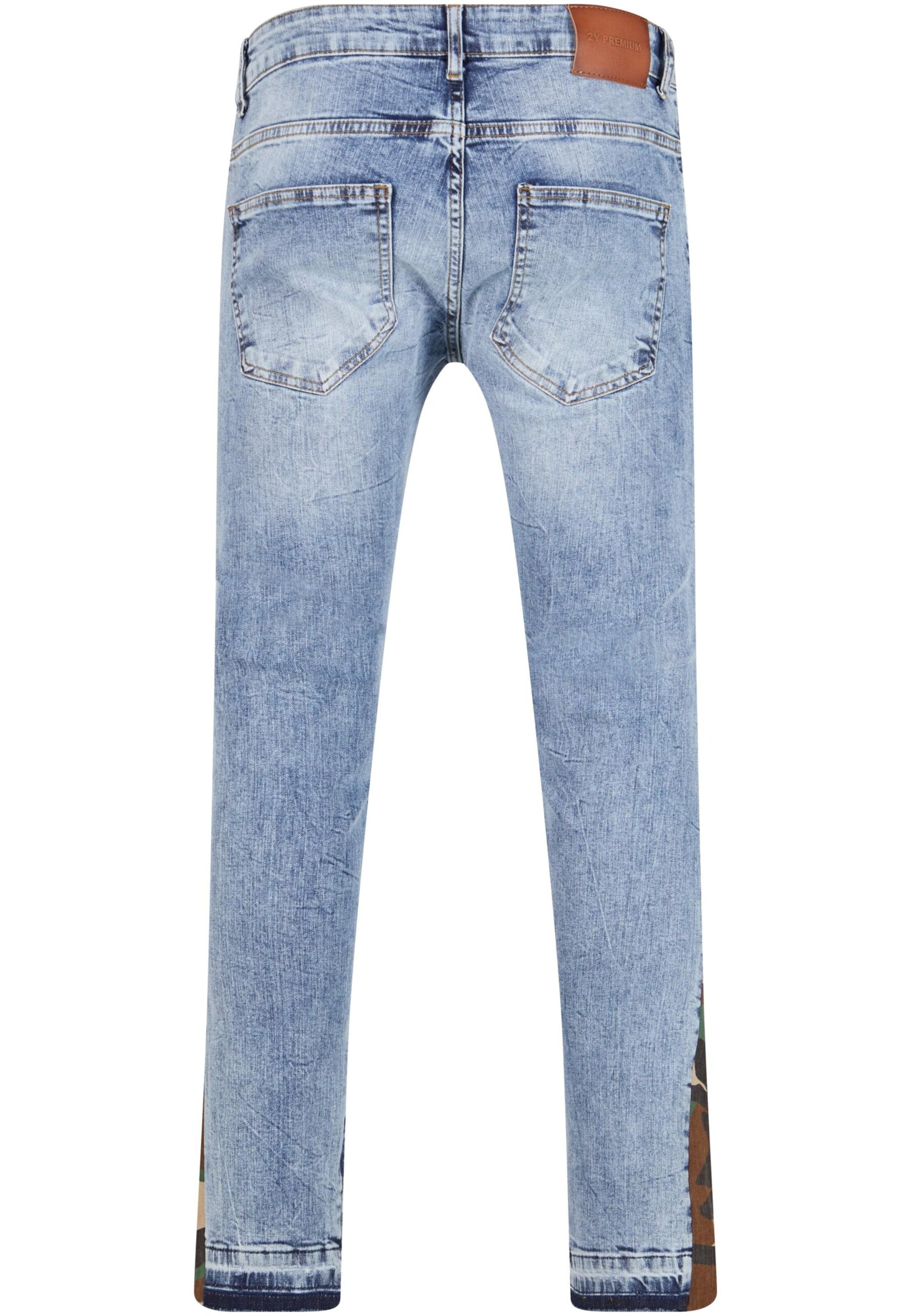 2Y Premium Skinny Jeans in Blau