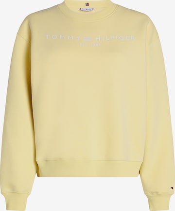 Sweat-shirt TOMMY HILFIGER en jaune : devant