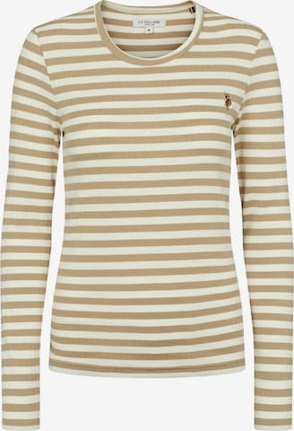 T-shirt 'Chanett' U.S. POLO ASSN. en vert : devant