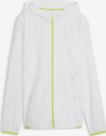 PUMA Athletic Jacket 'Run Ultraweave' in White: front