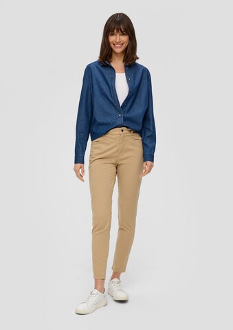 Coupe slim Pantalon s.Oliver en marron