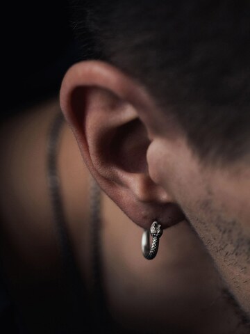 REYTEL Ohrring 'RATTLESNAKE' in Silber