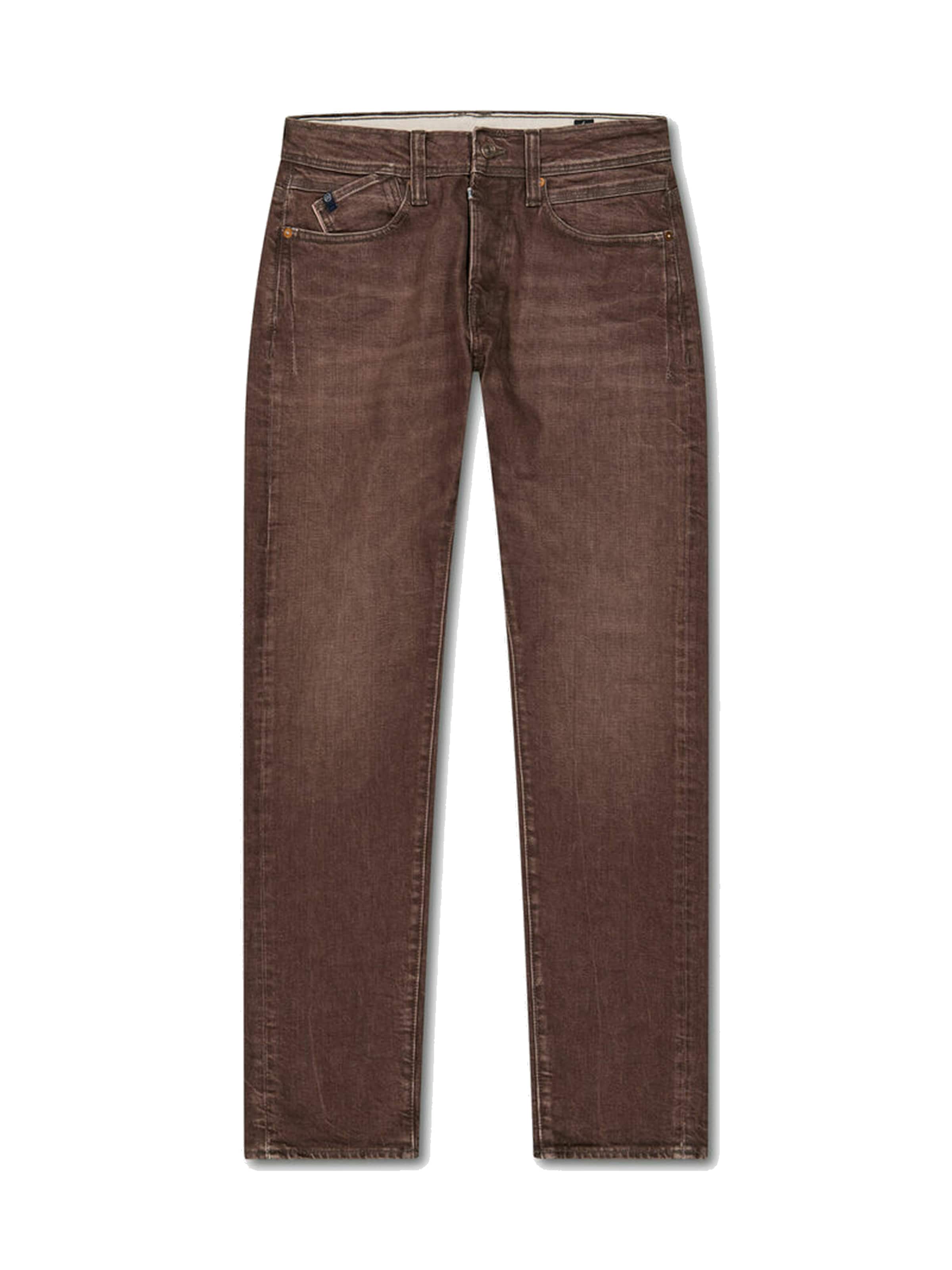 Le Temps Des Cerises Regular Jeans in Bruin: voorkant