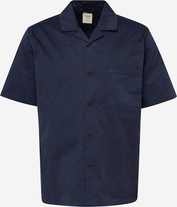 Hailys Men Regular fit Overhemd 'Nixon' in Blauw: voorkant