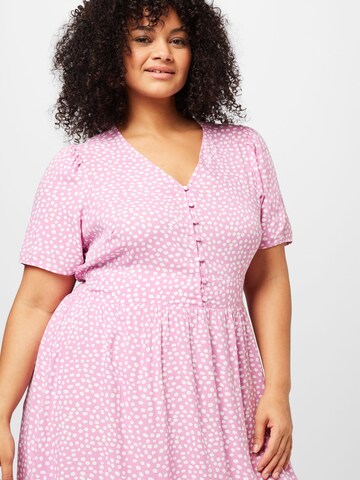 PIECES Curve Dress 'Tala' in Pink