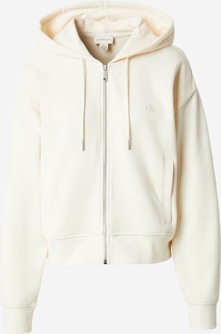 Calvin Klein Jeans Bluza rozpinana w kolorze biały: przód
