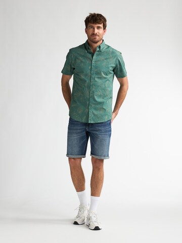 Coupe slim Chemise Petrol Industries en vert