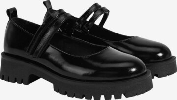Desa Slipper 'Slip-Ons' in Schwarz: Vorderseite