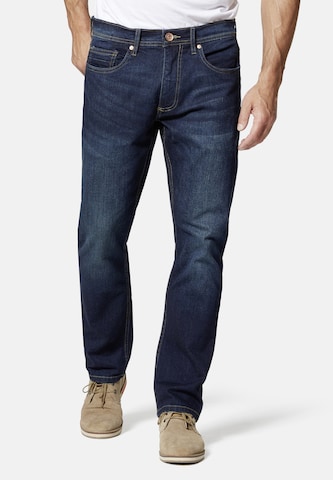 Coupe slim Jean Stooker Men en bleu : devant