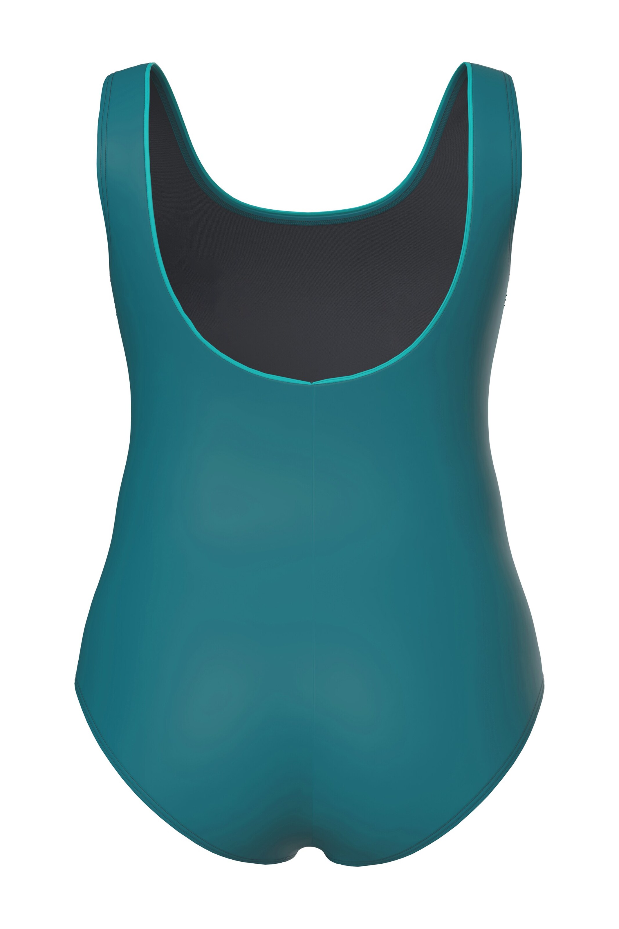 Ulla Popken T-shirt Swimsuit in Blue