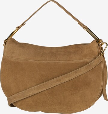 Coccinelle Shoulder Bag 'Magie Suede' in Brown