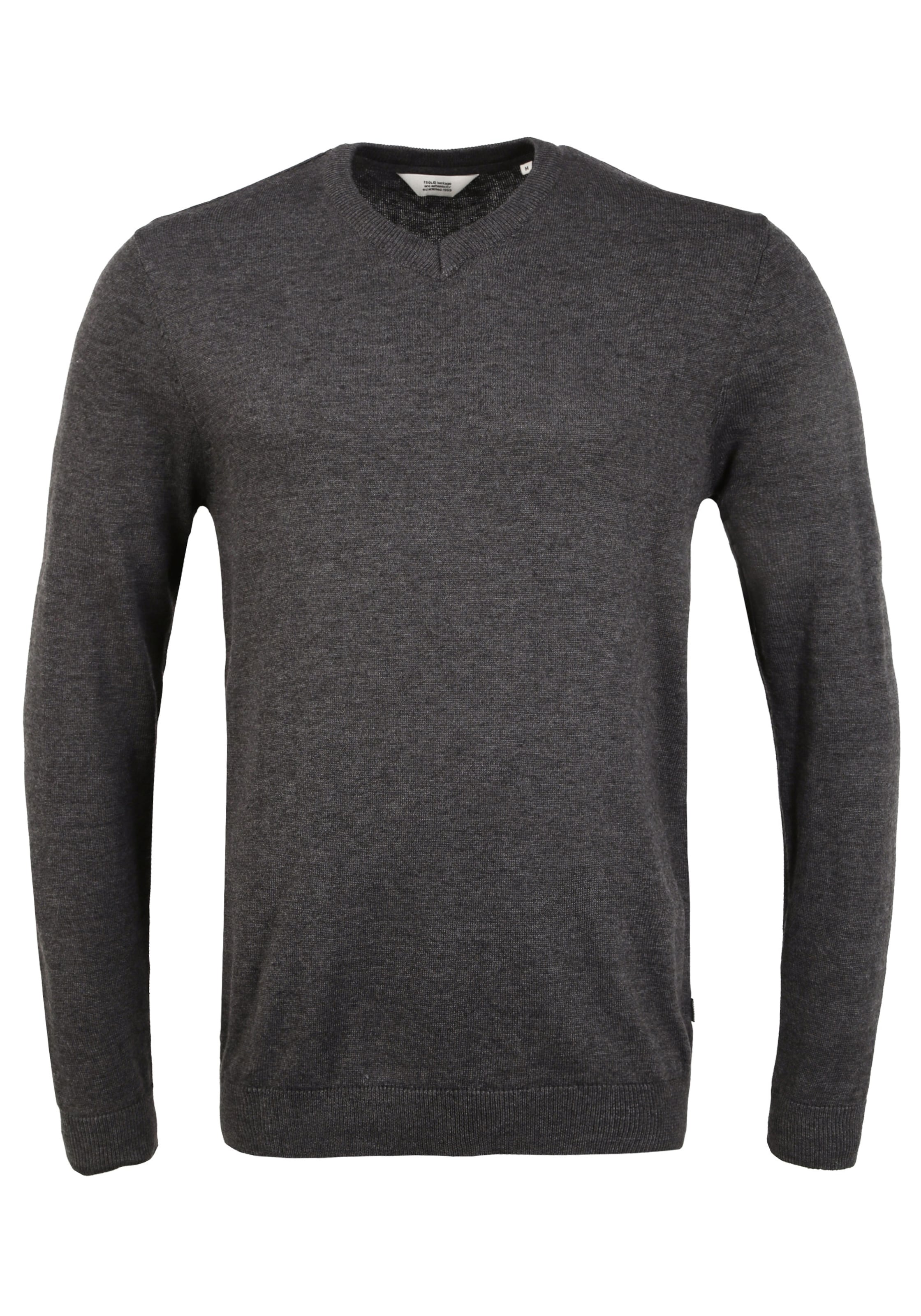 !Solid Pullover 'Alegre' in Grau: Vorderseite
