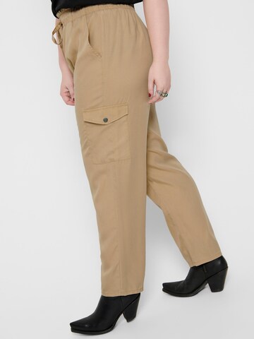 ONLY Carmakoma Tapered Trousers in Beige