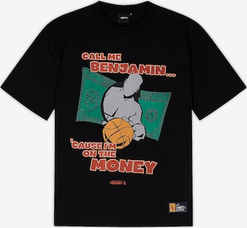 T-Shirt 'Auf Dem Geld' AND1 en noir : devant