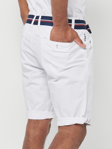 KOROSHI Slimfit Byxa i vit