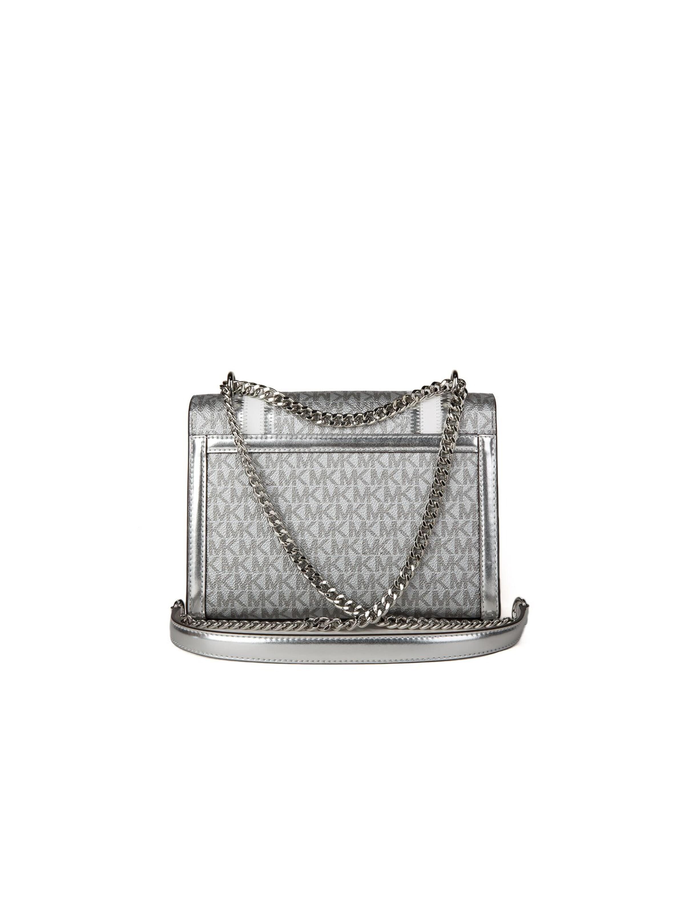 Michael Kors Schoudertas 'Whitney Medium Flap Chain' in Zilver