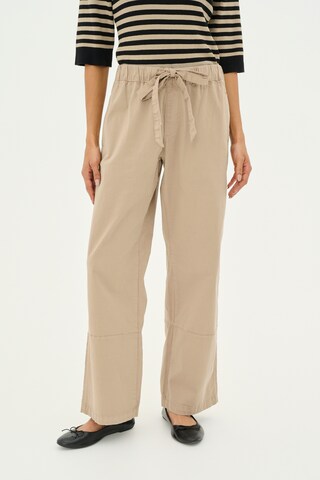 CULTURE Regular Chino Pants 'CUziva' in Beige: front