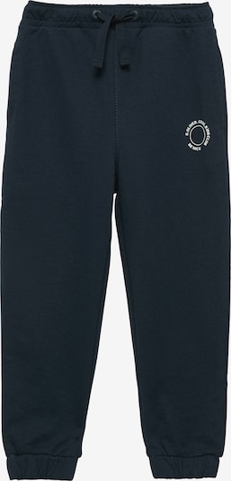 s.Oliver Pantalon en bleu marine / blanc, Vue avec produit