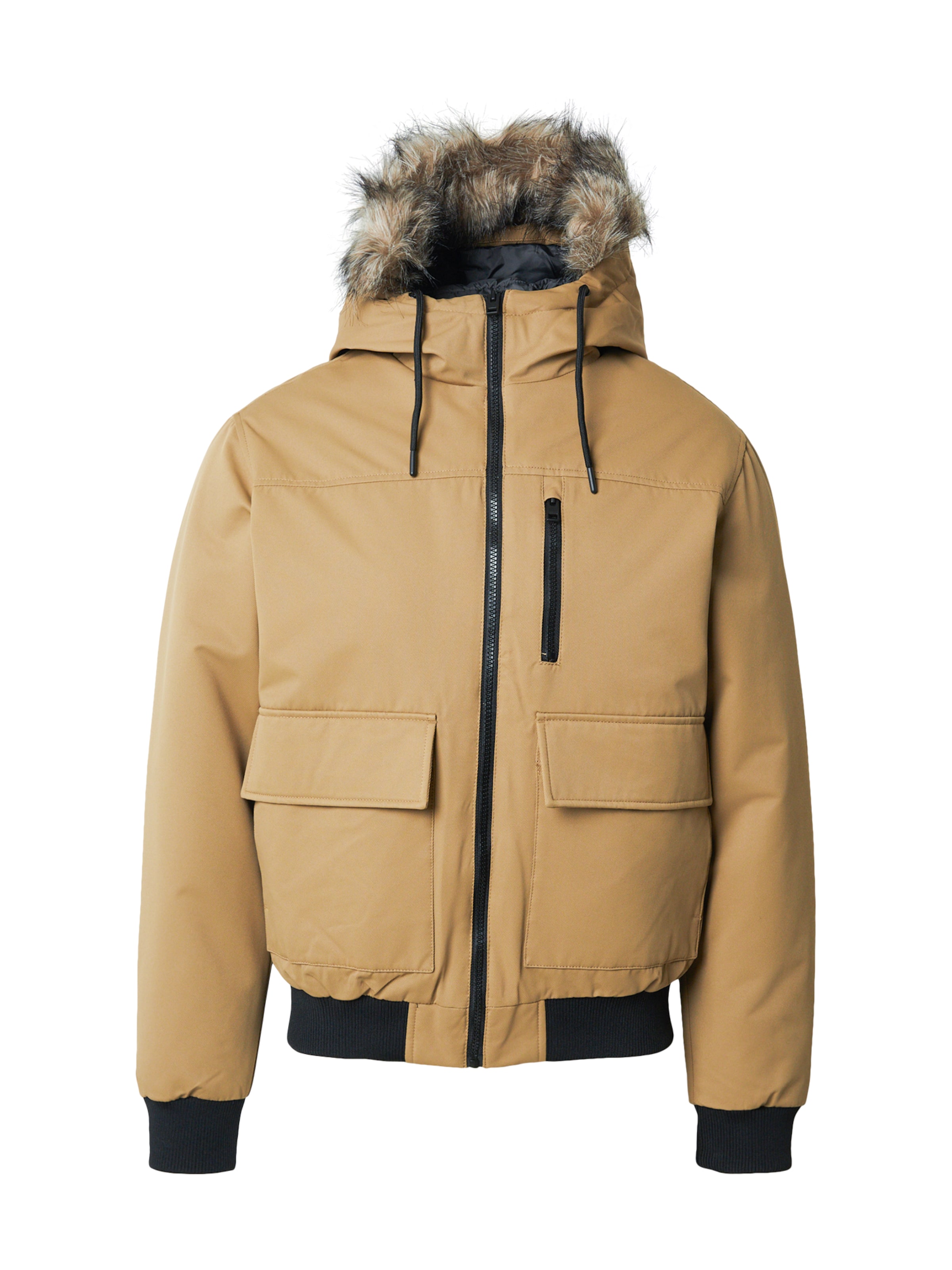 JACK & JONES Jacke 'CHARLIE' in Beige: Vorderseite
