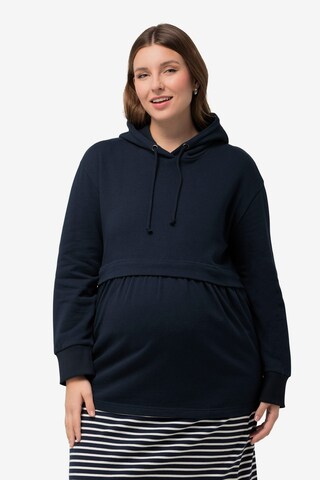 Ulla Popken Sweatshirt in Blauw: voorkant