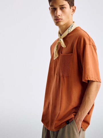 Pull&Bear Shirt in Brown