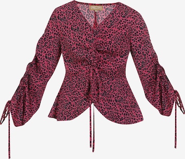 MYMO Blouse in Roze: voorkant