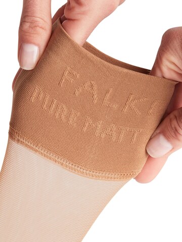 FALKE Knee High Socks 'Pure Matt' in Yellow