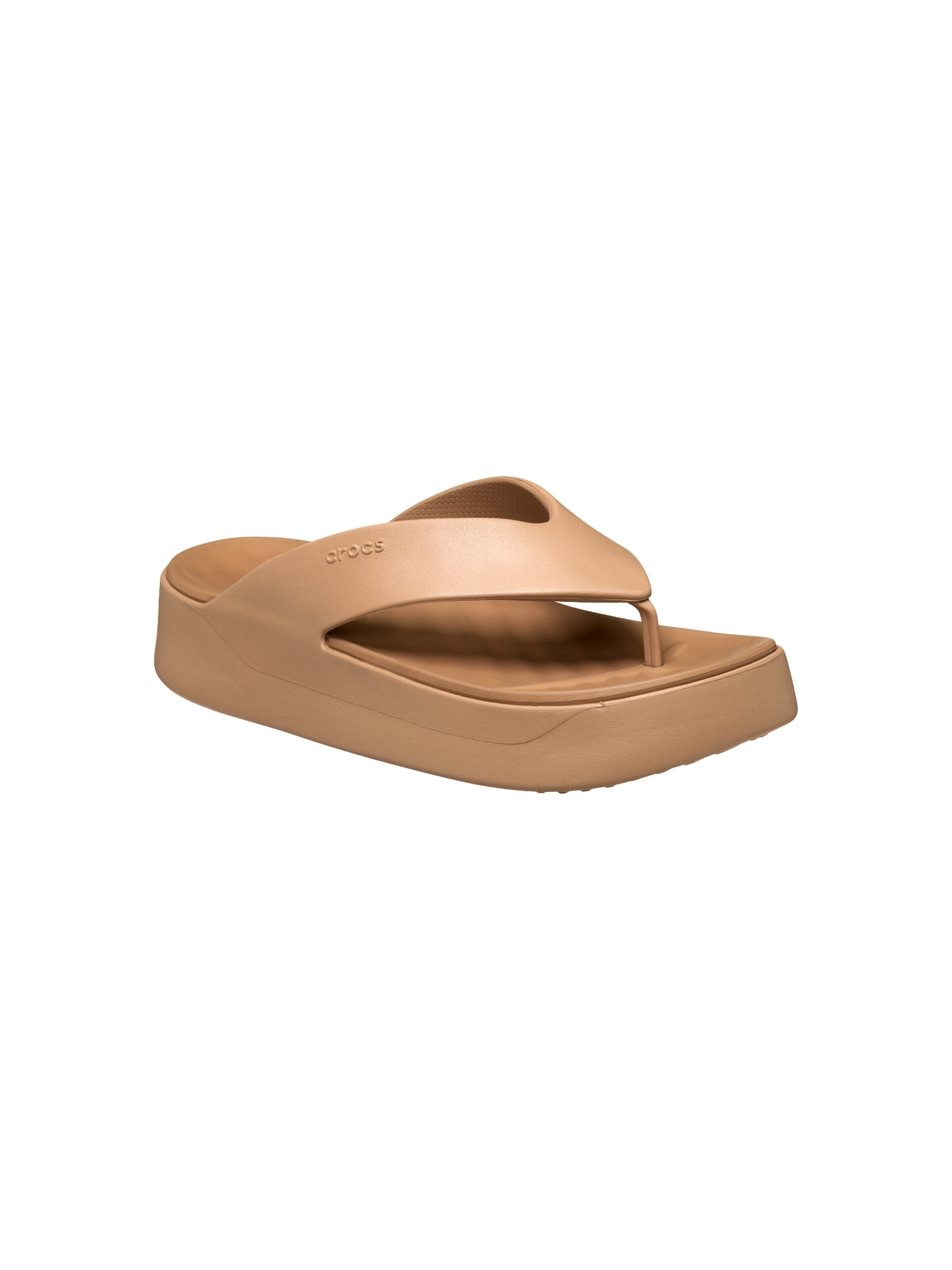 Crocs Sandały 'Getaway Platform Flip – Sandalen zum Hineinschlüpfen' w kolorze brązowy: przód