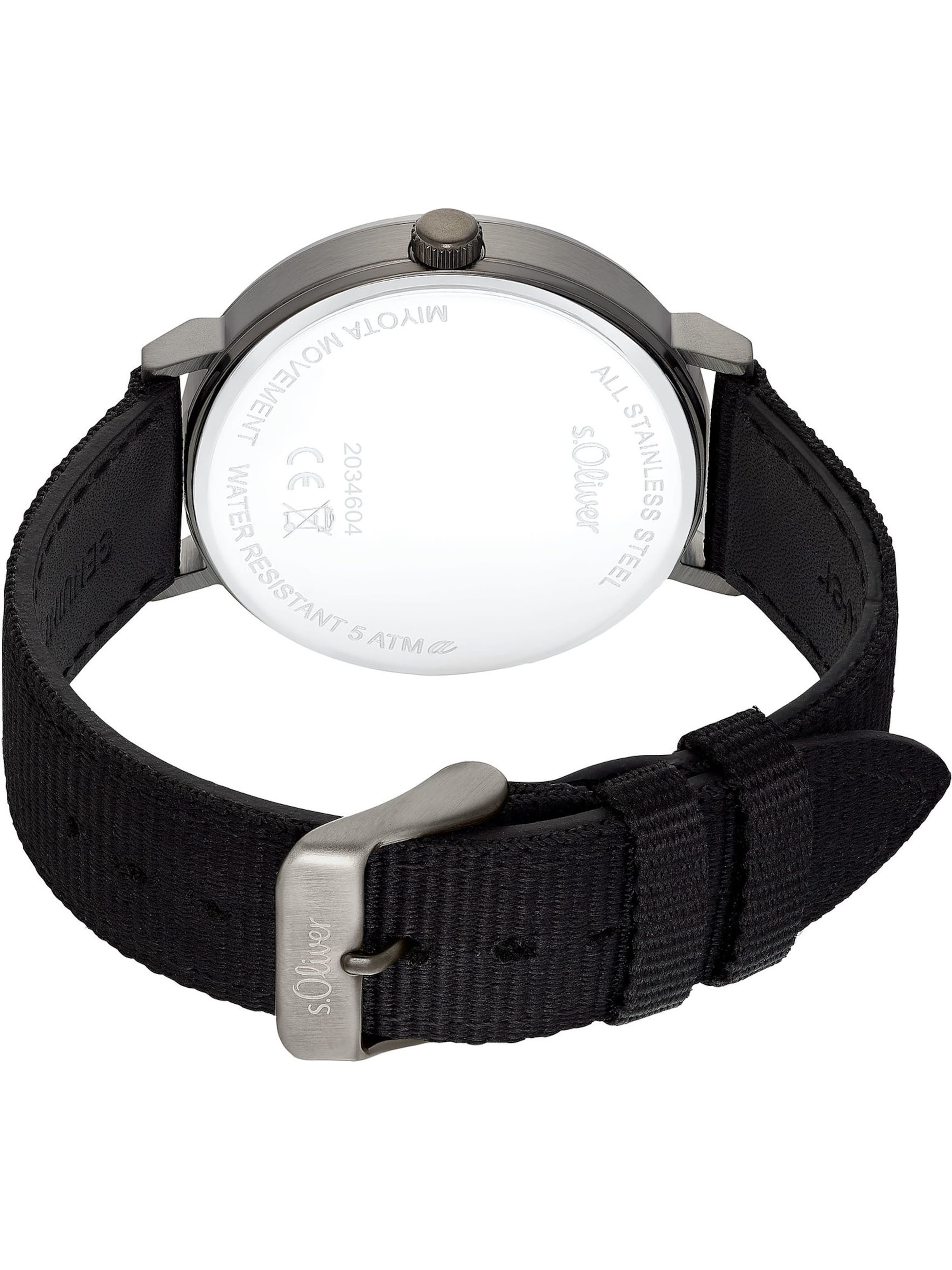 s.Oliver Analog Watch in Black