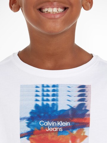 Calvin Klein Jeans Koszulka w kolorze biały