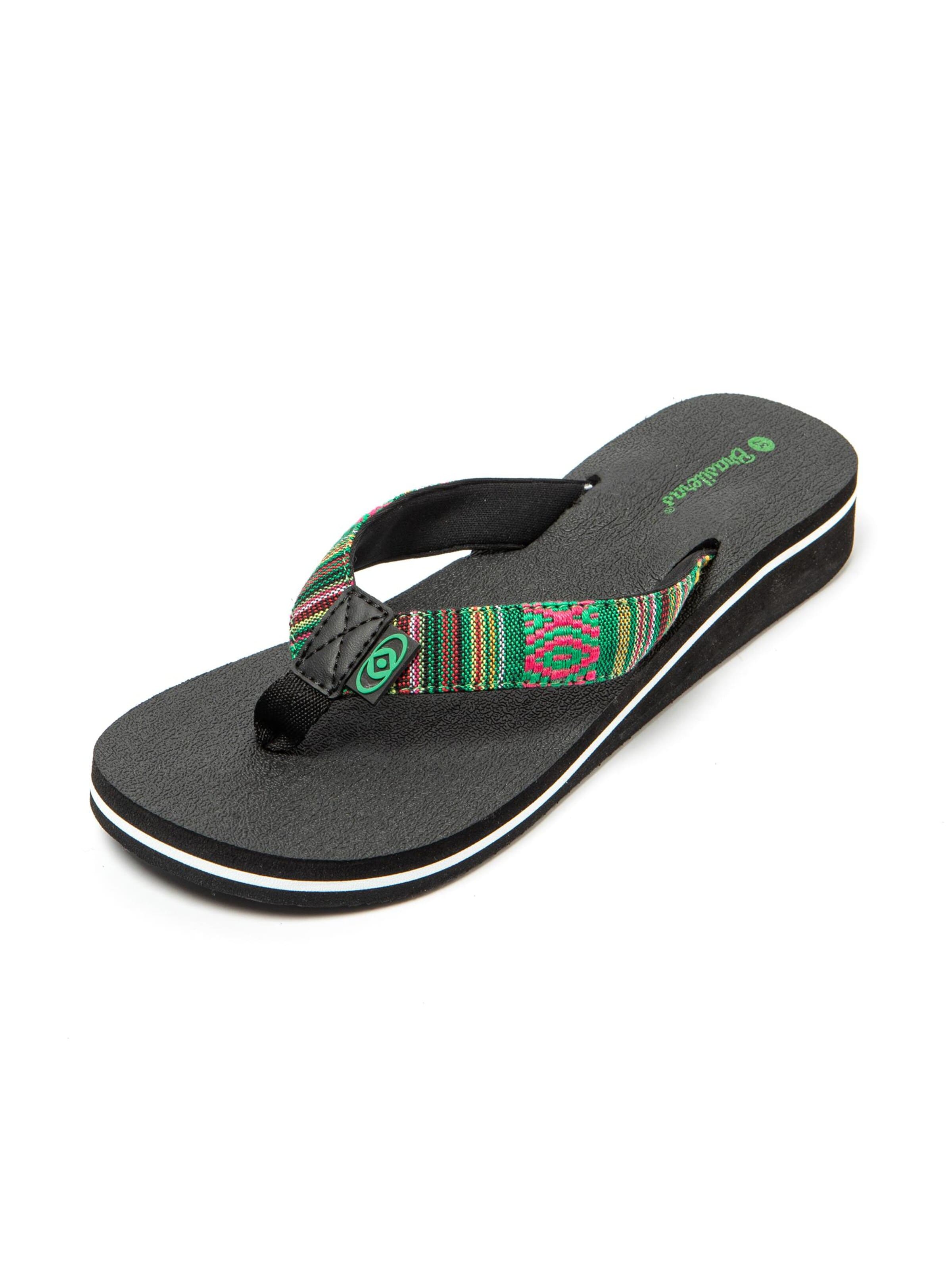 Brasileras Teenslipper 'Maya' in Groen: voorkant