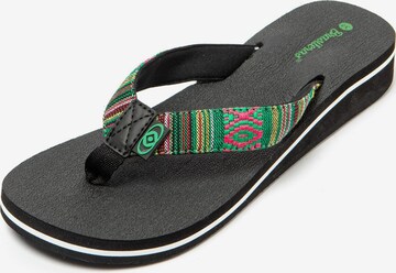Brasileras Teenslipper 'Maya' in Groen: voorkant