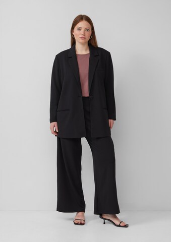 QS Wide leg Broek in Zwart