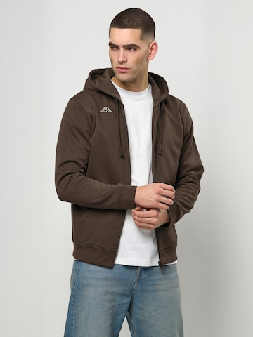 KAPPA - Sudadera con cremallera ' KMLogo Truxo ' en marrón