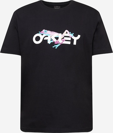 OAKLEY Sportshirt 'RETRO FROG' in Schwarz: predná strana