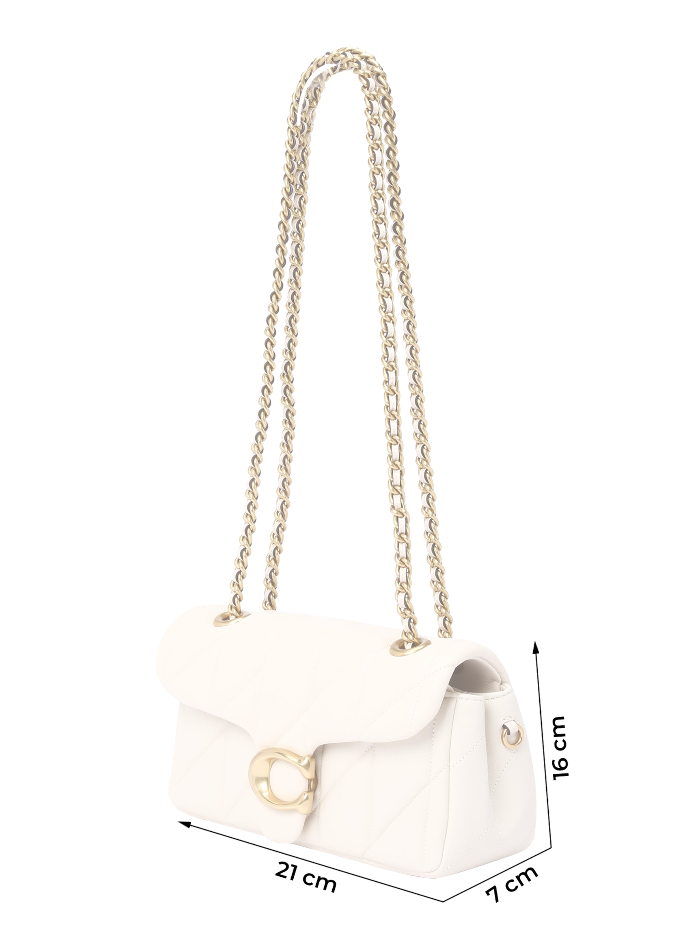 COACH Taška přes rameno 'TABBY SHOULDER BAG 20 WITH PILLOW QUILTING' – béžová