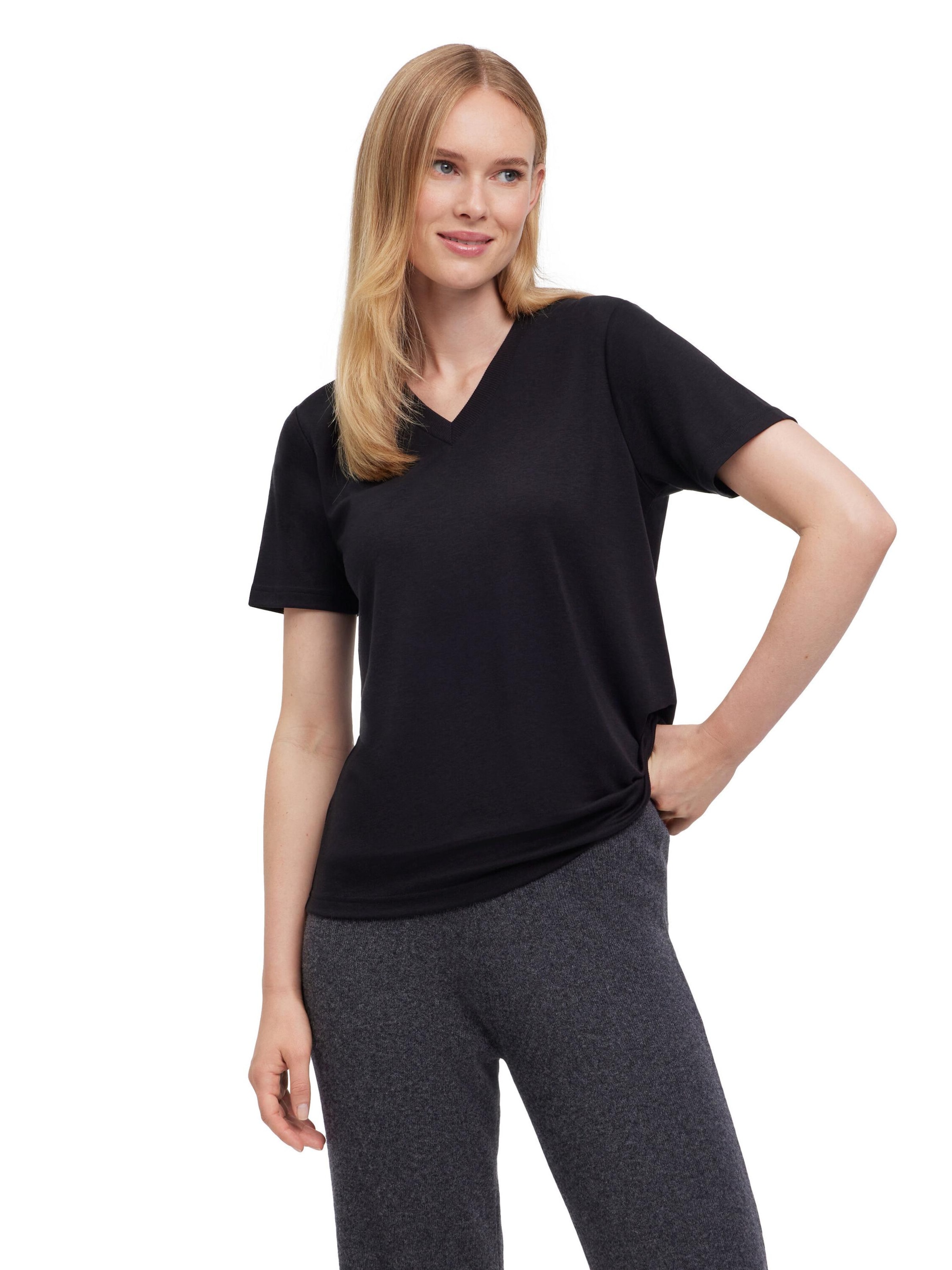 FALKE Shirt 'Lyocell Balance' in Black: front